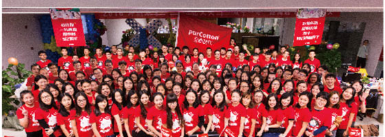 PurCottonの店舗が100店舗オープンし、Tmallカテゴリーで売上高が1位を獲得